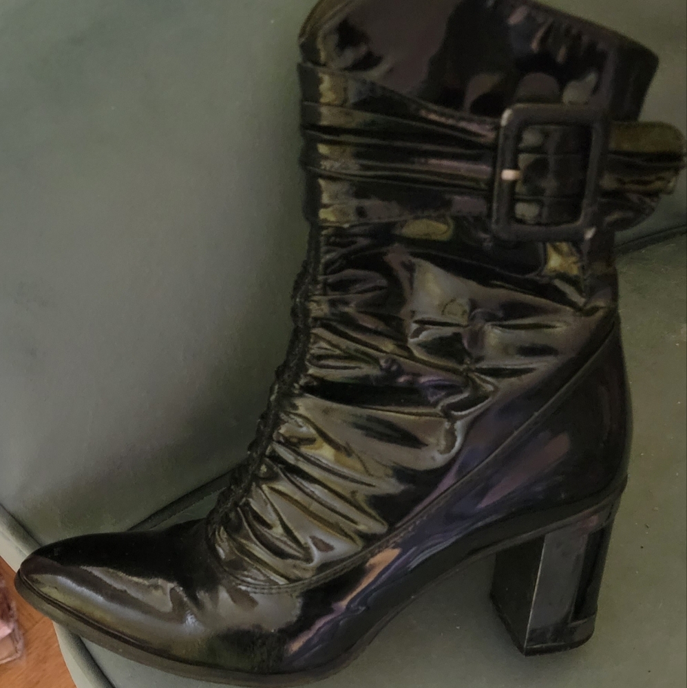 Elegant Black Women's Natural LEATHER Ankle Boots